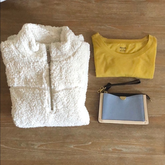 ELODIE Sherpa Pullover Sweater XL NWT - Picture 6 of 8